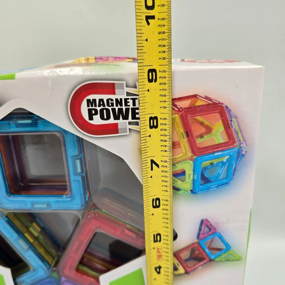 Bee Happy Magnetic Tiles 26 Piece Set Translucent Building Shapes Ages 3+ NEW